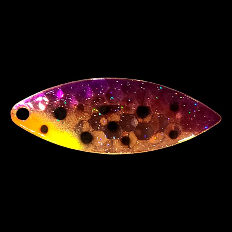 Bago Lures Purple Huckleberry Walleye Whisperer Willowleaf Spinner Blade.