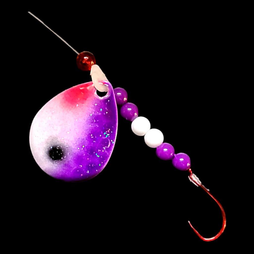 Bago Lures Purple Shad Walleye Spinner Rig.