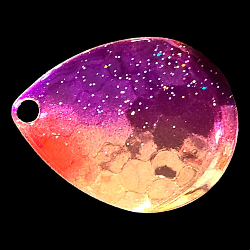 Bago Lures Purple Shiner Walleye Whisperer Deep Cup Colorado Blade.