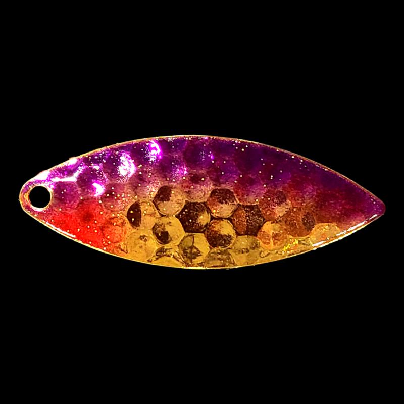 Bago Lures Purple Shiner Walleye Whisperer Willowleaf Blade.