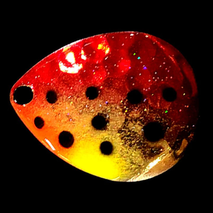 Bago Lures Red Huckleberry Walleye Whisperer Deep Cup Colorado Blade.