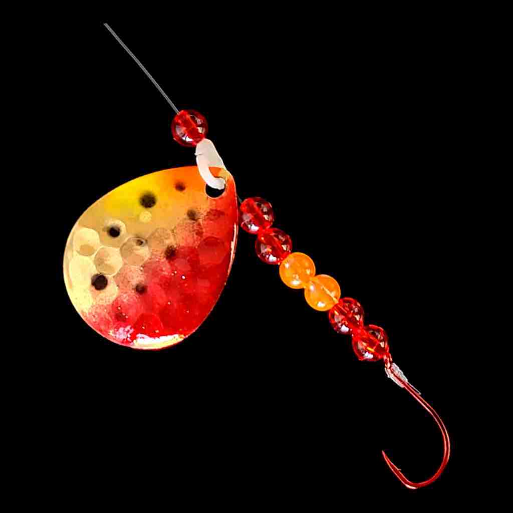 Bago Lures Red Huckleberry Walleye Spinner Rig.