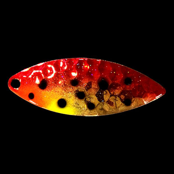 Bago Lures Red Huckleberry Walleye Whisperer Willowleaf Spinner Blade.