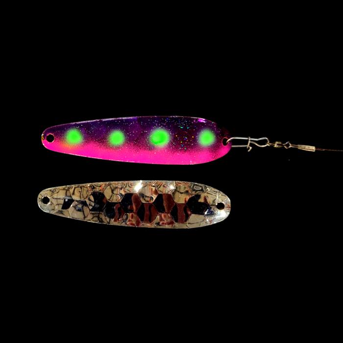 Reverse Muffin Crawler Dancer Spoon Harness with silver back.