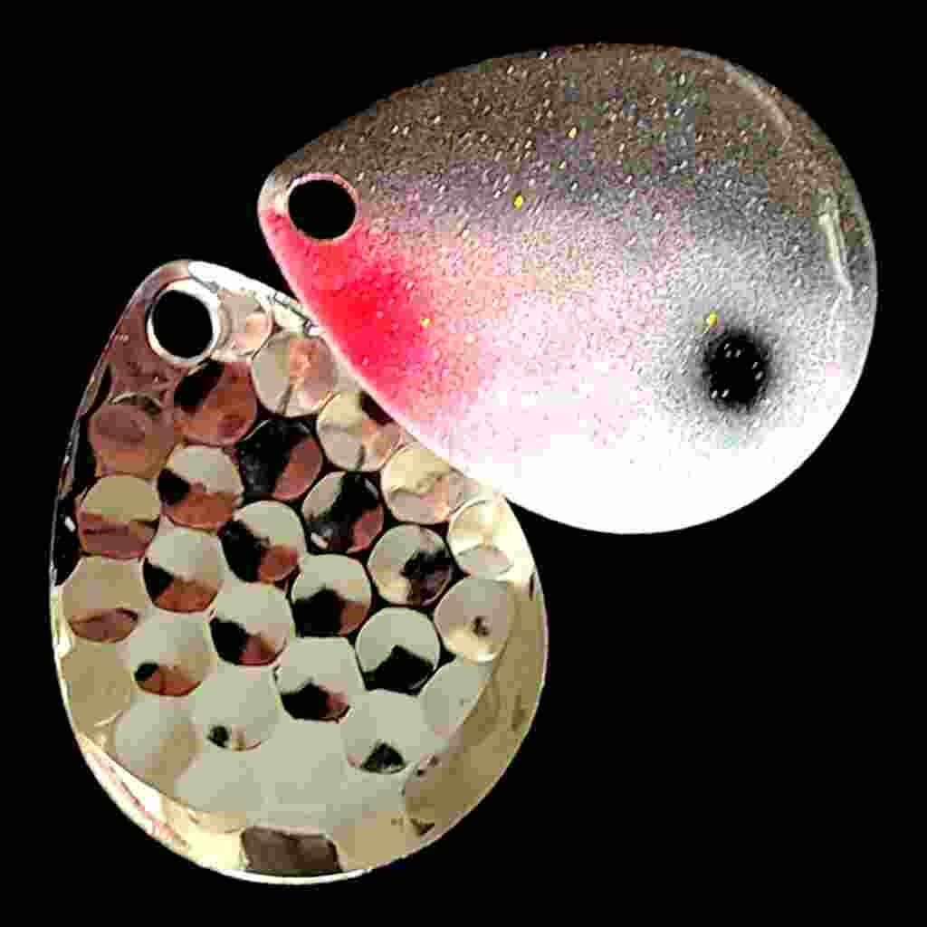 Bago Lures Shad Deep Cup Colorado Blade with nickel back.