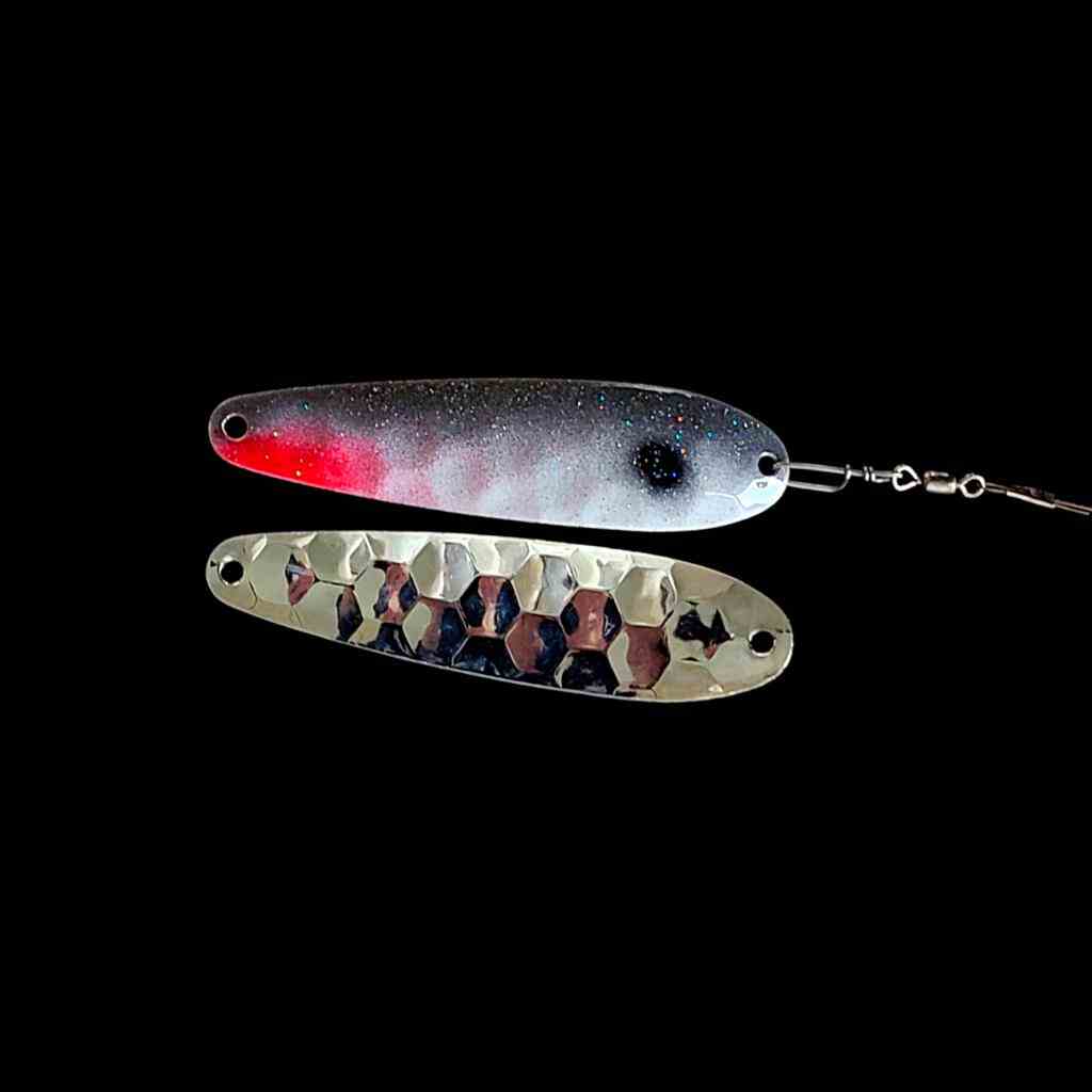 Bago Lures Shad Spoon Harness with silver back.