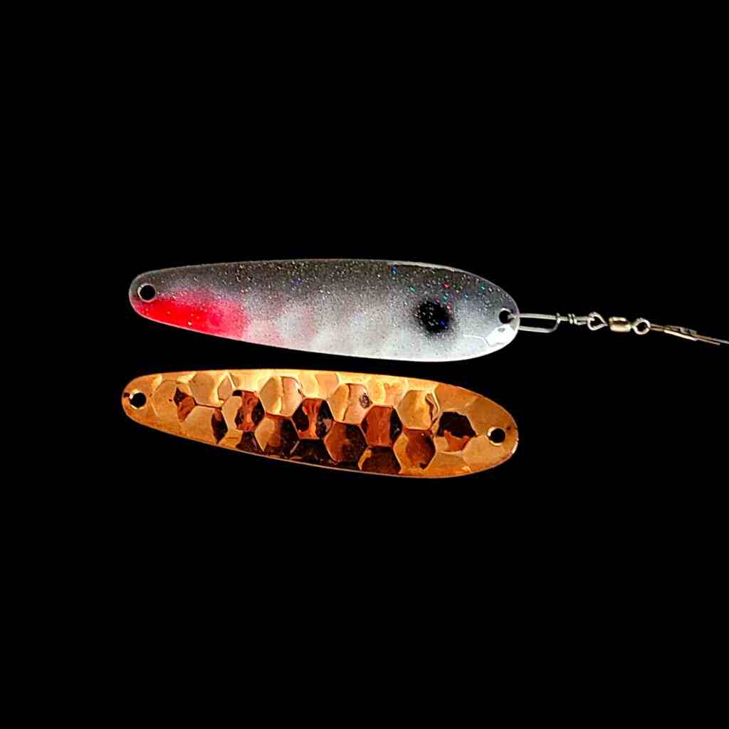Bago Lures Shad Spoon Harness with copper back.