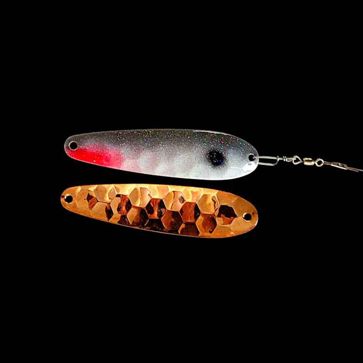 Bago Lures Shad Spoon Harness with copper back.