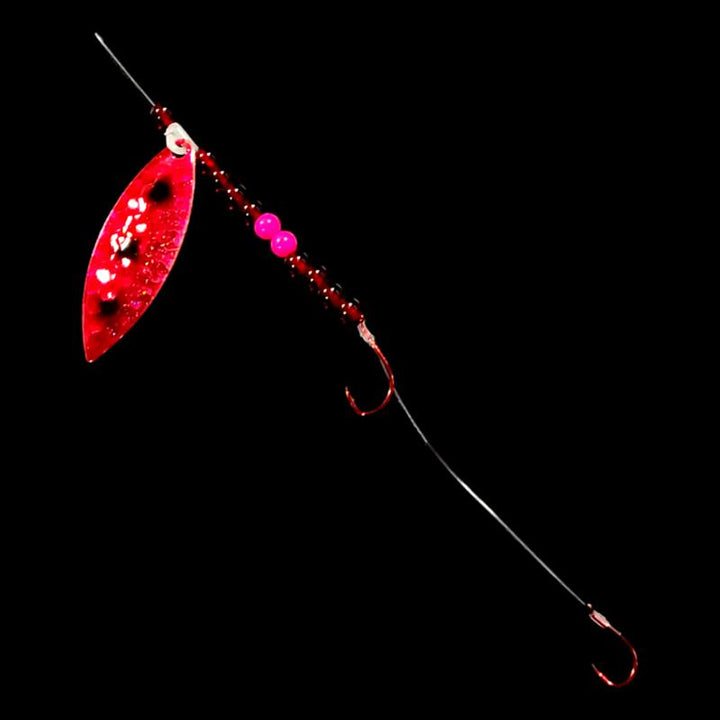 Bago Lures Shrimp Walleye Whisperer Willow Leaf Blade Crawler Harness.