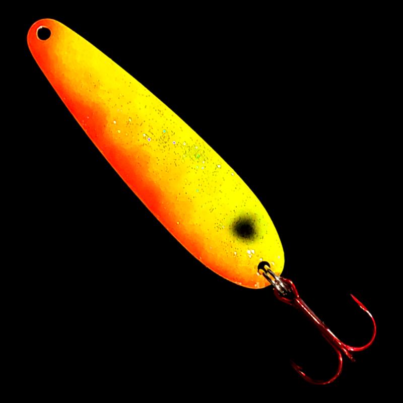 Bago Lures Sunrise Walleye Whisperer Flutter Spoon.