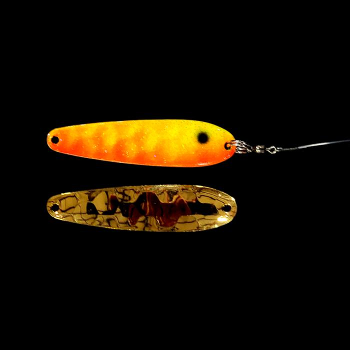 Sunrise Slow Death Whisperer Spoon Harness with gold back.