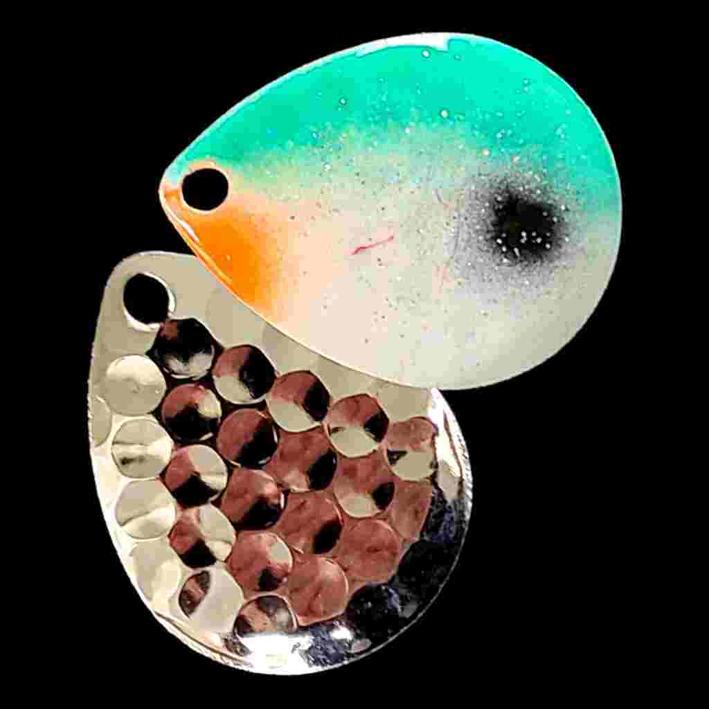 Bago Lures Tennessee Shad Deep Cup Colorado Blade with nickel back.