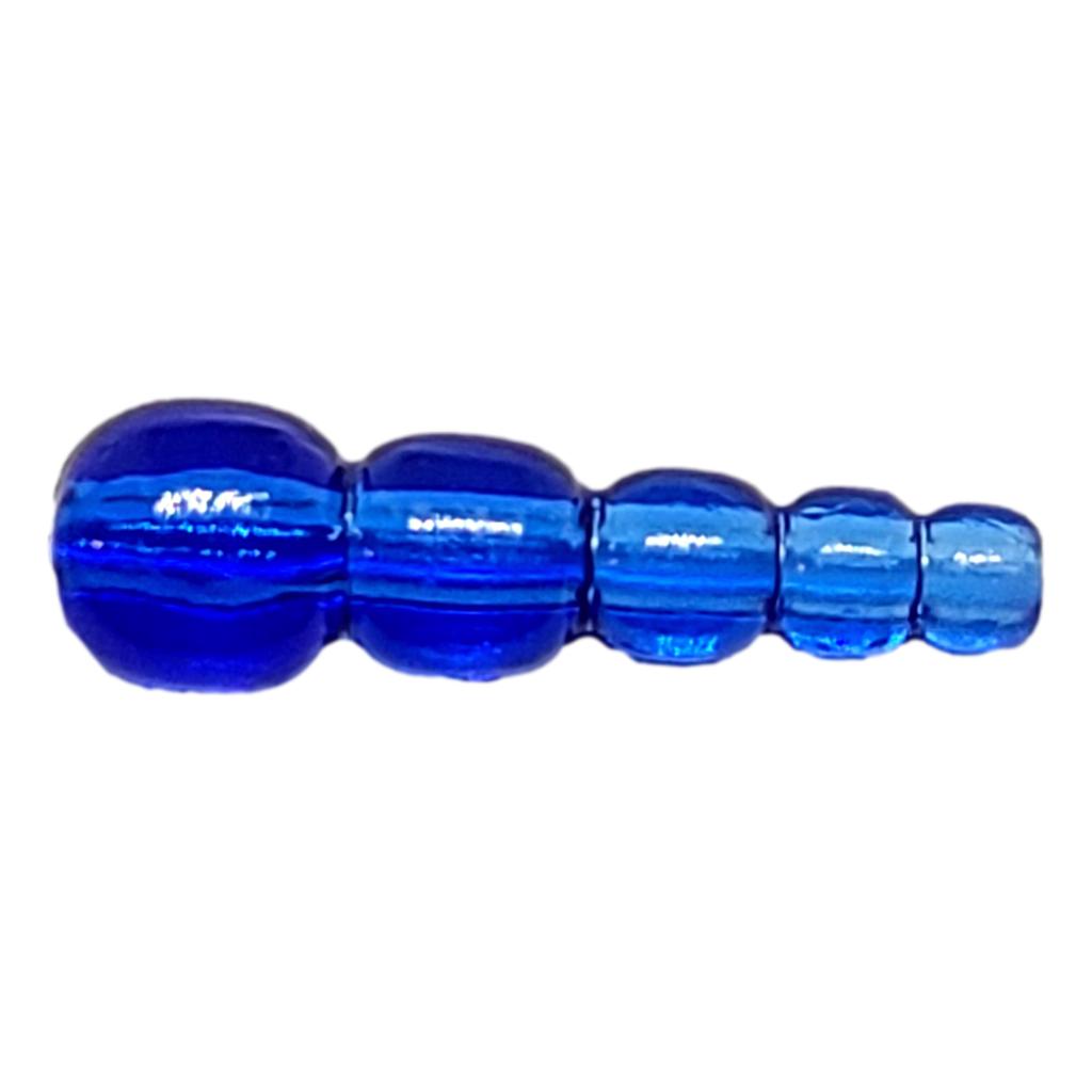 Transparent Blue Stack Beads.