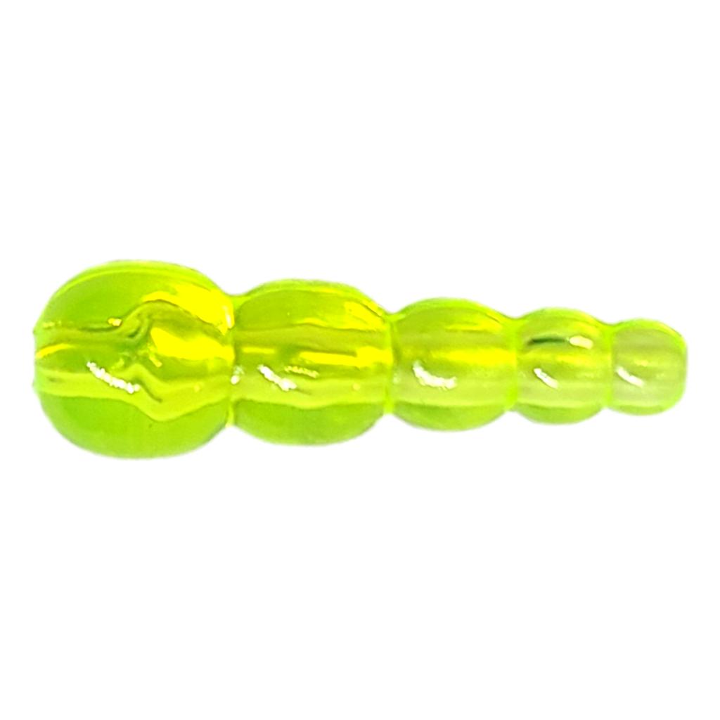 Transparent Chartreuse Stack Beads.