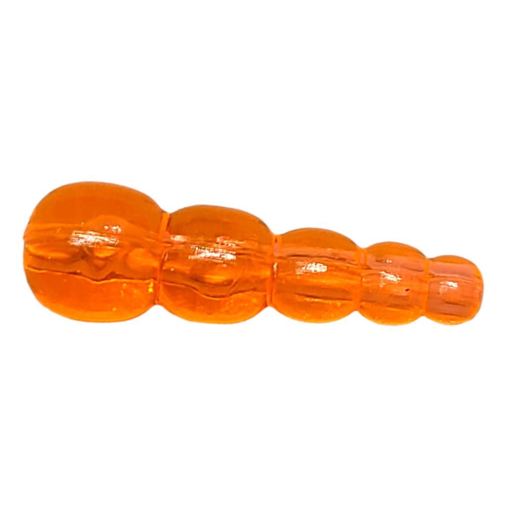 Transparent Orange Stack Beads.