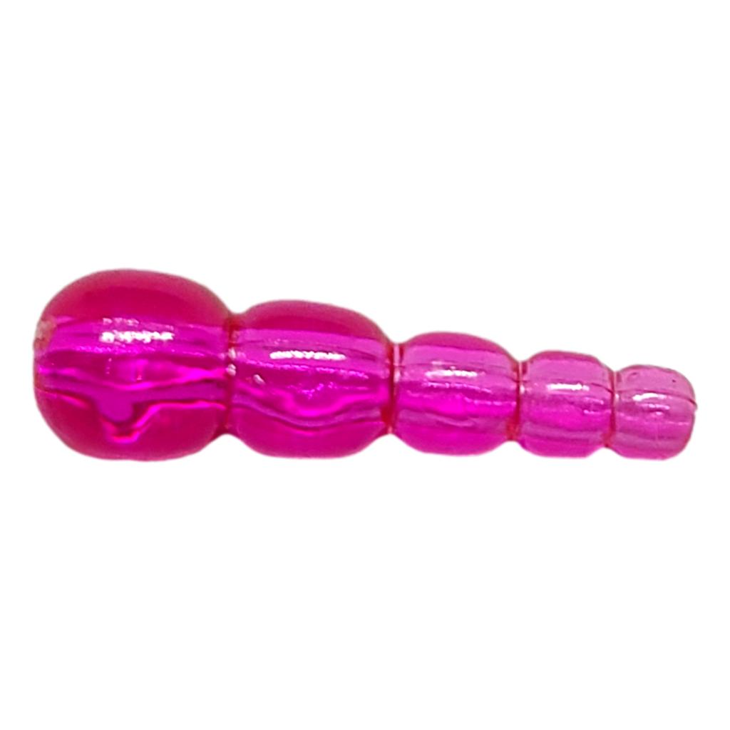 Transparent Pink Stack Beads.
