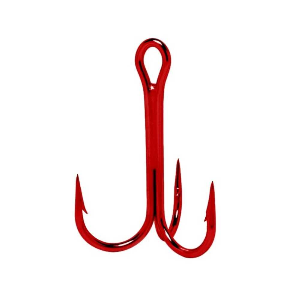 VMC 9650 Red Treble Hooks.